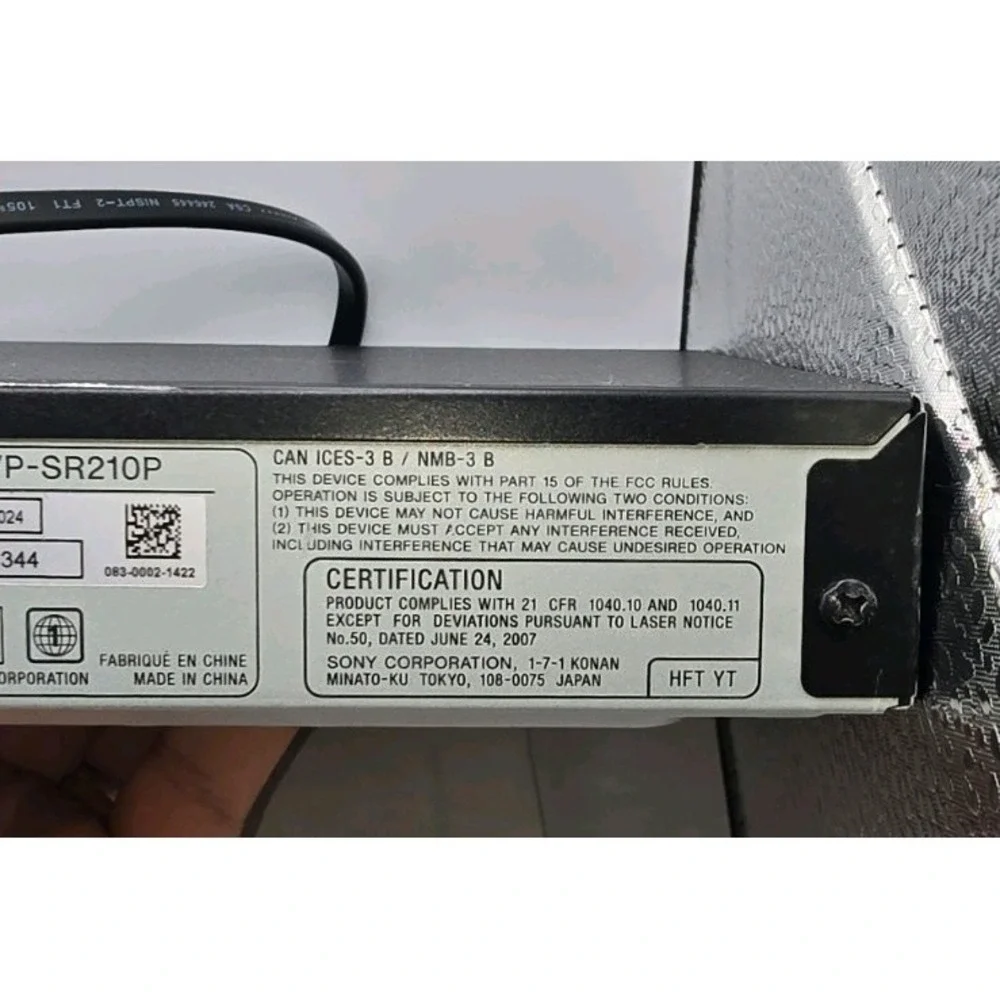 Sony dvp sr210p